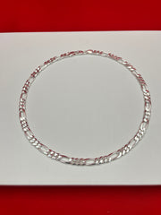 Figaro Pure Silver Chain 21” Sc23