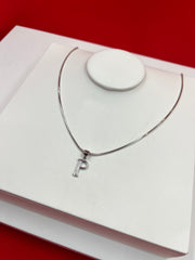 Pure Silver “P” Pendant Necklace