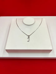 Pure Silver ”J” Pendant Necklace