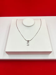 Pure Silver “S” Pendant Necklace