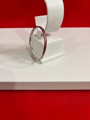 Pure Silver Red Meena Bangle 2.4 (SB32)