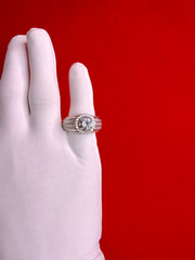 Pure Silver Women’s Cocktail Ring (Size 7.5) WR263