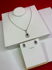 Pure Silver Pendant Set (WN162)
