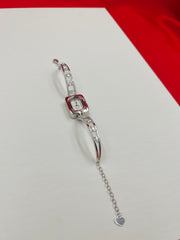 Women’s Shiny Adjustable Bracelet Style Watch.