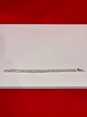 Men Pure Silver Cuban Bracelet Mb19