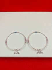 Bangle Style Anklets (pure silver)