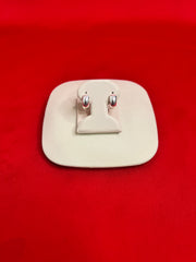 Pure Silver Hoops Earrings (HE76)