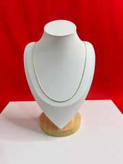 Pure Silver Three Tone Chain 18”