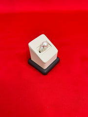 Pure Silver Pearl Ring Size 5