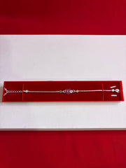 Pure Silver Rakhi Bracelet 7.3-8.5”(SR31)