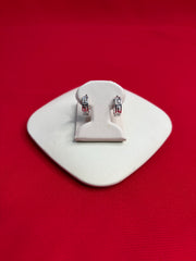 Pure Silver Versace Hoops Earrings (HE106)