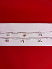 Pure Silver Anklets (9 Inch) (KA128)