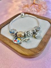 Authentic Pandora 7 Charms Bracelet