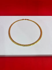 Pure Silver 24K Gold Plated Chain 20” (SC114)