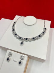 Royal Sapphire Statement Choker Set