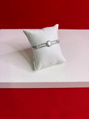 Women’s Pure Silver Bangle Bracelet (SB117)