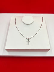 Pure Silver “T” Pendant Necklace