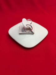 Pure Silver Hoops Earrings (HE78)
