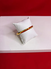 Pure Silver 24k Gold Plated Kada 2.6” (MK102)