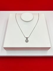 Heart Flower Pendant Necklace