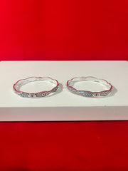 Pure Silver Bangle Pair 2.6 (SB66)