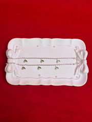 Pure Silver Kids Anklets 6.5-7.5 (KA79)