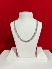 Iced-Out Pure Silver Chain 20”