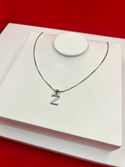 Pure Silver “Z” Pendant Necklace