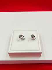 Oxidized Chunky Round Bali Earrings