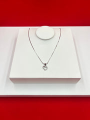 Heart Silver Pendant Necklace (WN111)