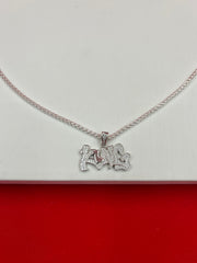 Iced King Drip Silver Pendant