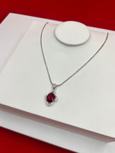 Crimson Passion Glow Pendant Necklace