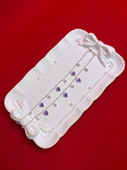 Pure Silver Kids Anklets 6.5-7.5 (KA77)