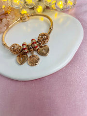 Authentic Rose-Gold Pandora Bracelet