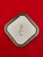 Pure Silver Khanda Pendant