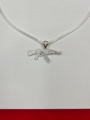 Pure Silver Ak47 pendant