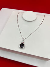 Midnight Teardrop Pendant Necklace