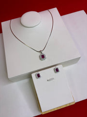 Pure Silver Pendant Set (WN136)