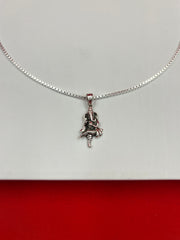 Ganesh ji Oxidized Silver Pendant