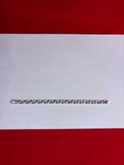 Men Silver Icedout Bracelet 8.0” (MB89)