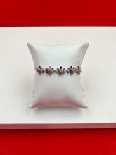 Blooming Flowers Silver Adjustable Bracelet