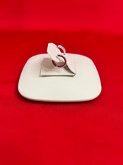 Pure Silver Hoops Earrings (HE23)