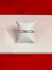 Men Pure Silver Figaro Bracelet Mb20