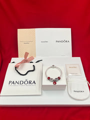Authentic Pandora 5 Charms Bracelet