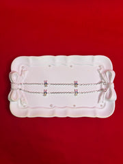 Pure Silver Kids Anklets 6.5-7.5 (KA73)