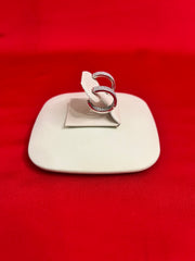 Pure Silver Hoops Earrings (HE40)