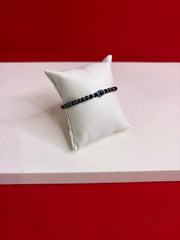 Evil Eye Black Beads Bracelet (Najariye) (6.5-7.5 Inches) (WB121)
