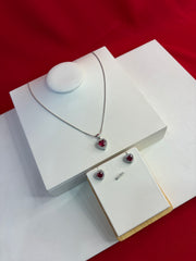 Pure Silver Pendant Set (WN213)