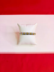 Men Pure Silver Two-tone Bracelet(8.0”) MB77