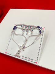 Adjustable silver Anklets